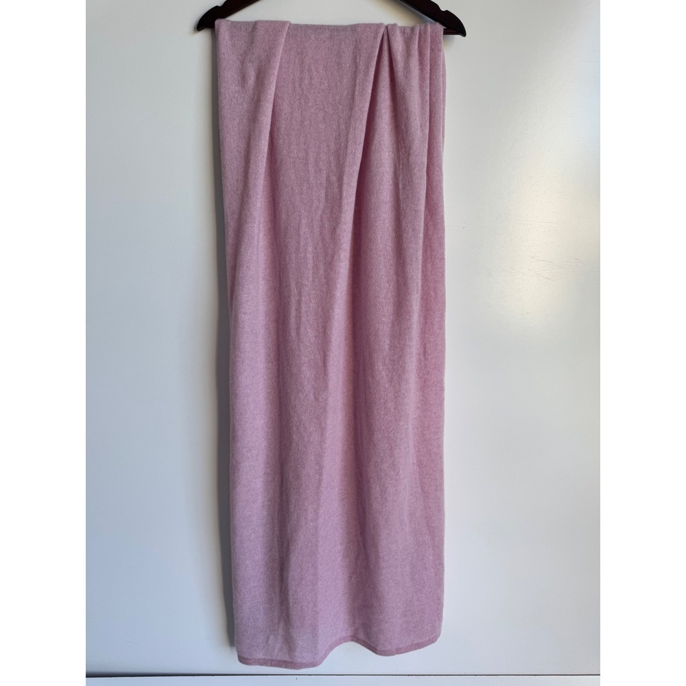 Charter Club 100% Cashmere Scarf Pink Luxury Wrap Balletcore Soft Long Flaw
